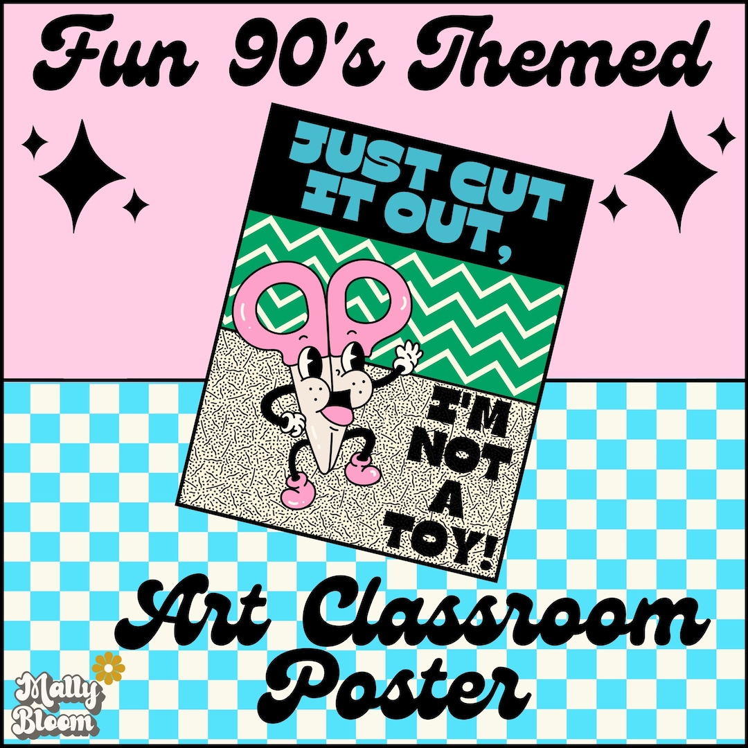 Art Classroom Rules and Procedure Poster, Art Teacher Classroom Decor