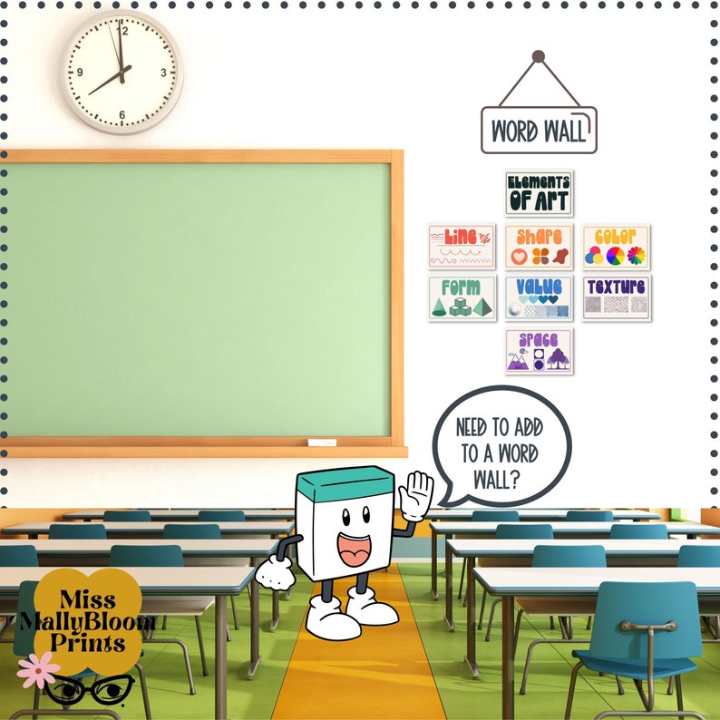 Classroom Poster Bundle, Elements of Art, Art Classroom Decor Bundle ...