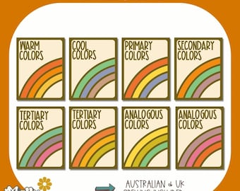 Primary Secondary Colors Poster - Etsy