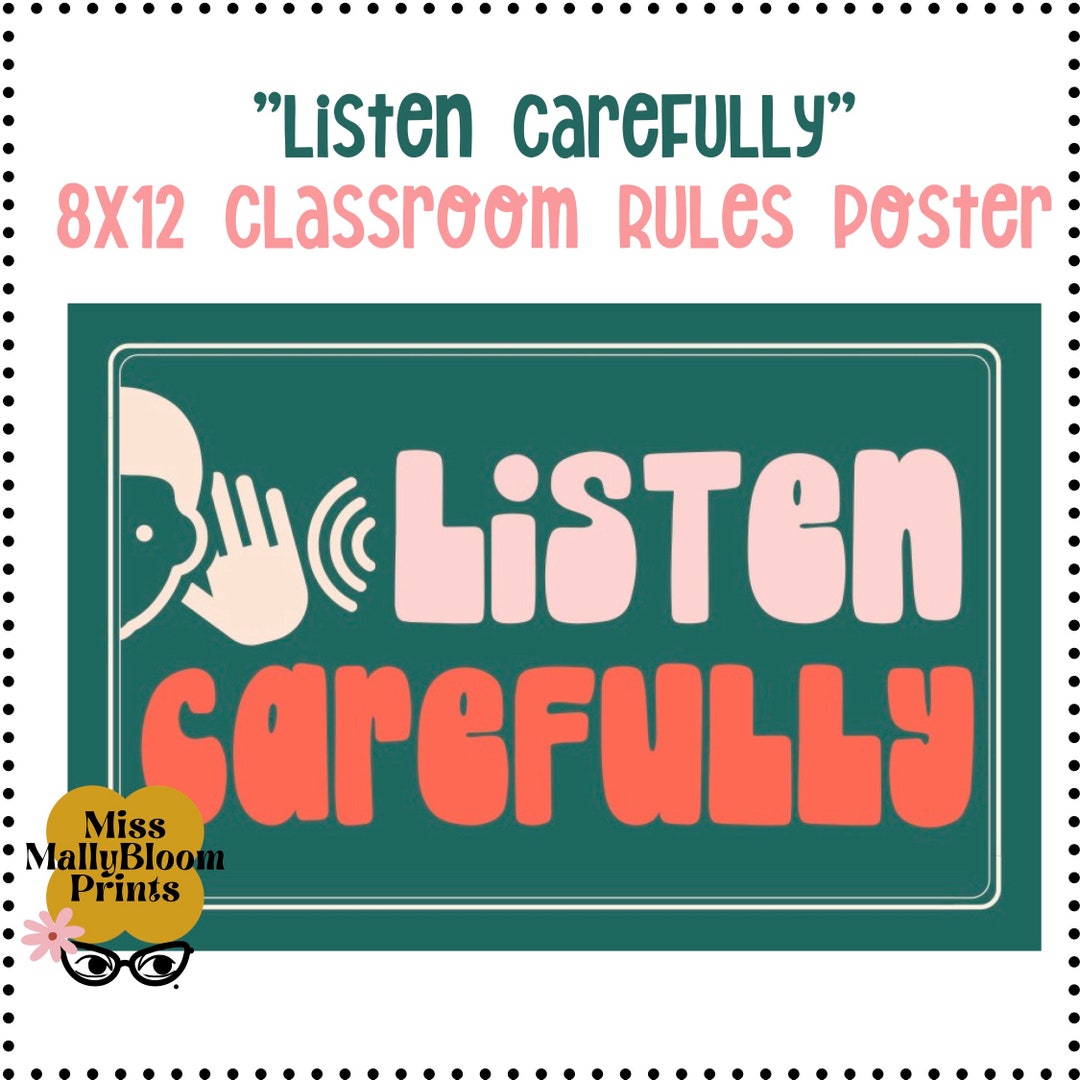 Classroom Rules Poster_bulletin Board Printables, Classroom Decor ...