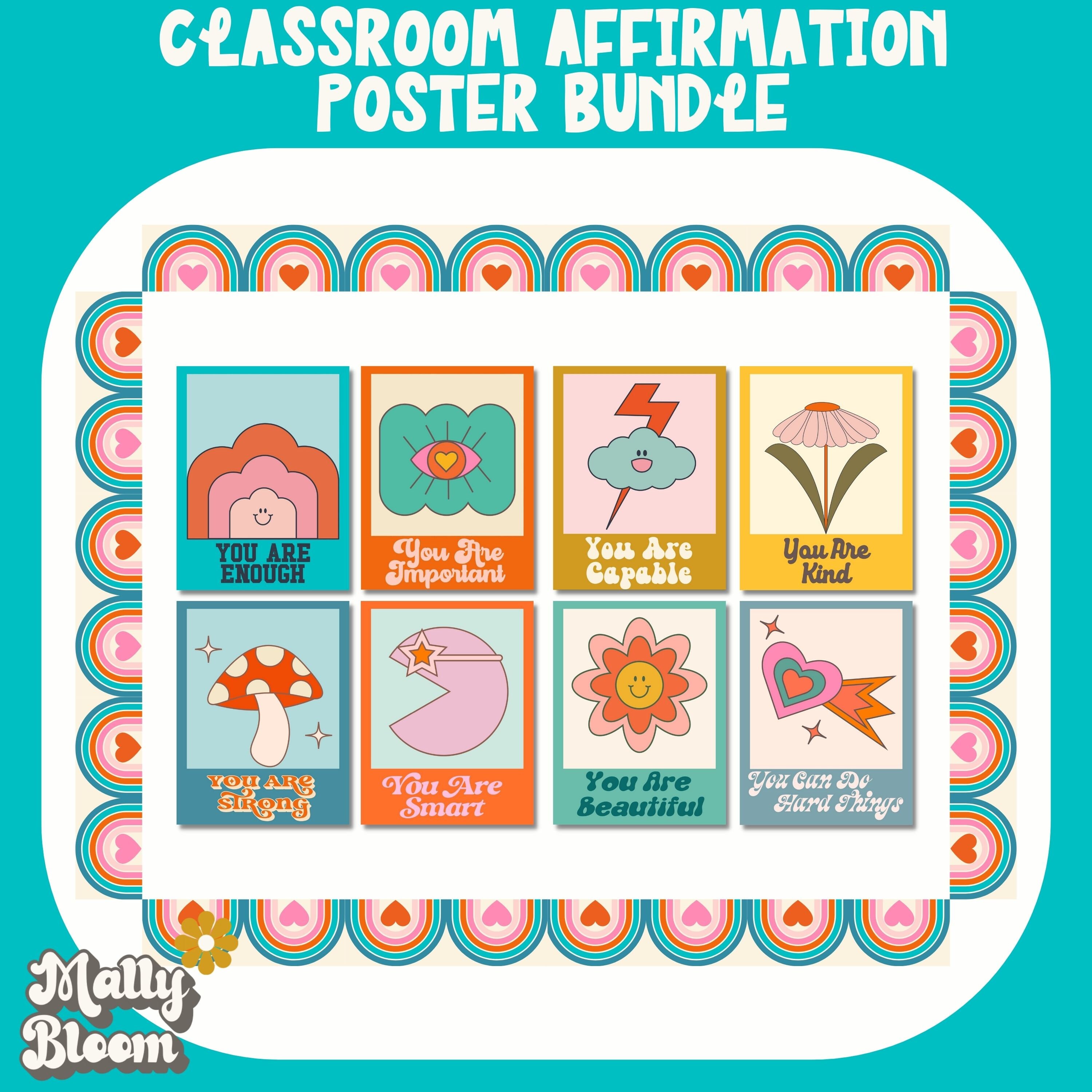 Affirmation Station Pinnwand-Set – 47-teilig Mit Positiven Sprüchen Für Klassenzimmer & Zuhause