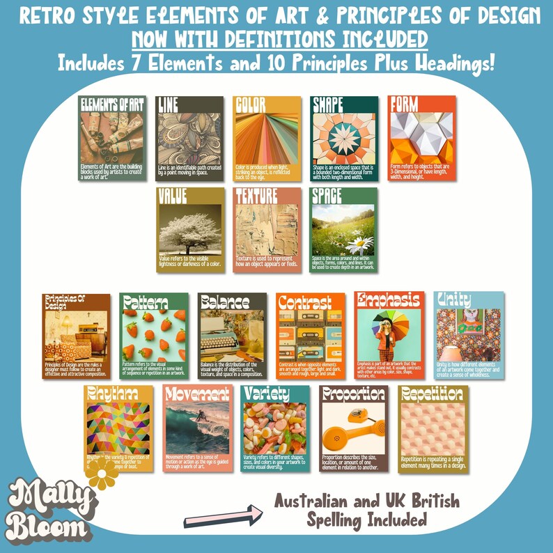 Elements and Principles Posters Elements of Art Poster Etsy