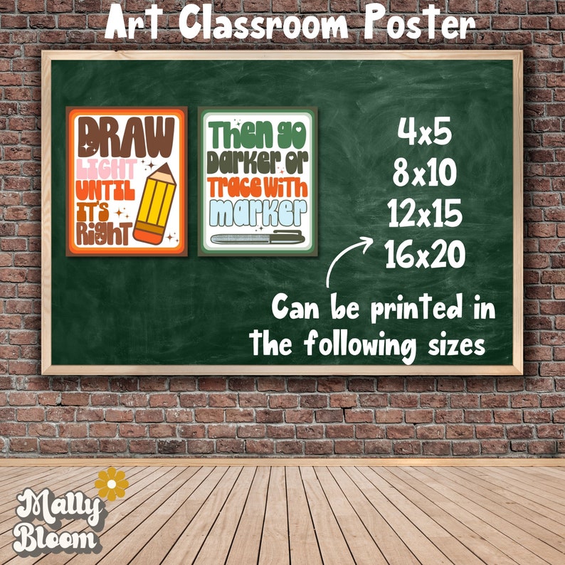 Art Classroom Rules and Procedure Poster Bundle Art Classroom Etsy