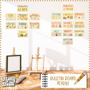 Elements and Principles Poster Bundle, Principles of Design, Elements ...