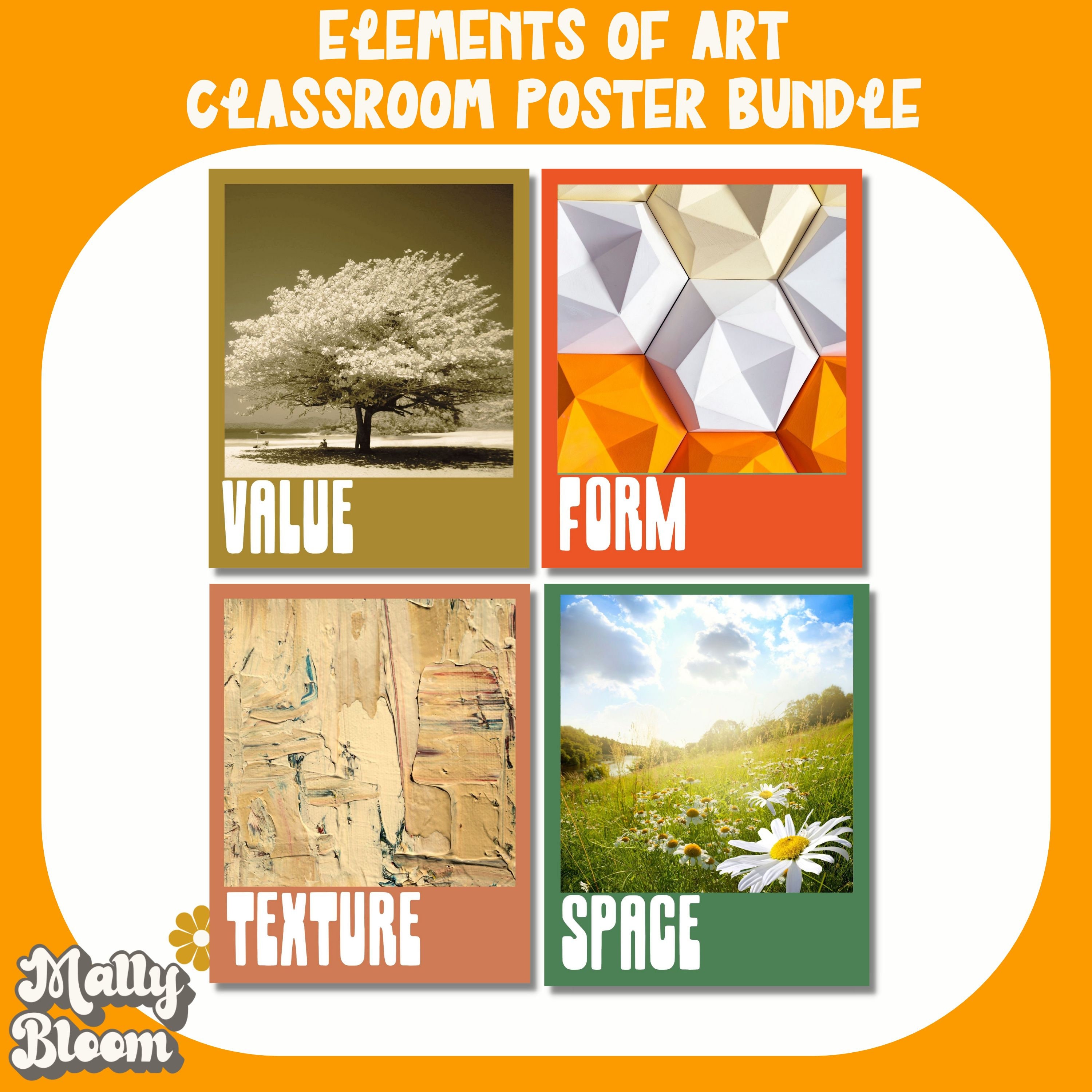 Elements of Art Poster Bundle, Art Elements Decor Bundle, Art Teacher ...