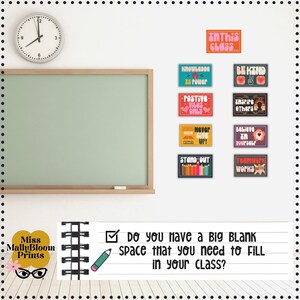 Printable Classroom Decor, High School Classroom Decor, Bulletin Board ...
