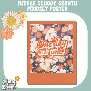 Middle School Boho Classroom Decor, Growth Mindset Poster, Positive Quote Poster for Classroom, Classroom Display, High School Class Poster