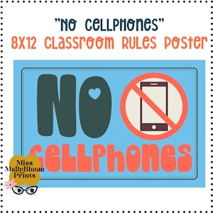 Classroom Rules Poster_Bulletin Board Printables, Classroom Decor, Rules For Class Display, Elementary, Middle School, High School Rules