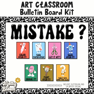 Art Classroom Rules Poster Bundle, Art Classroom Decor, Art Teacher Bulletin Board, Elementary Art, Middle School Art