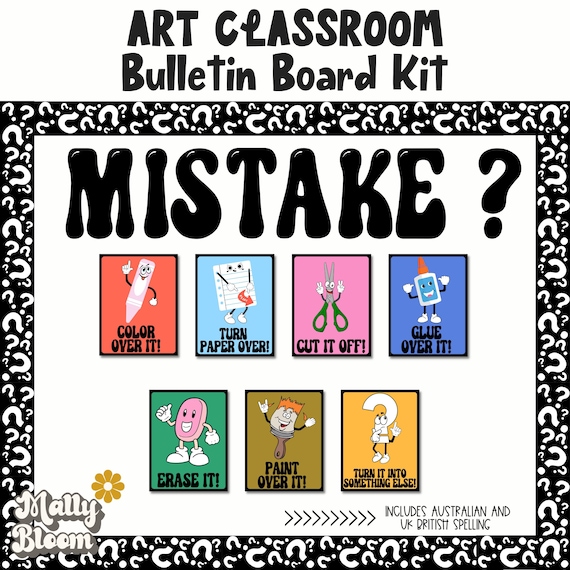 Art Classroom Rules Poster Bundle, Art Classroom Decor, Art Teacher Bulletin Board, Elementary Art, Middle School Art