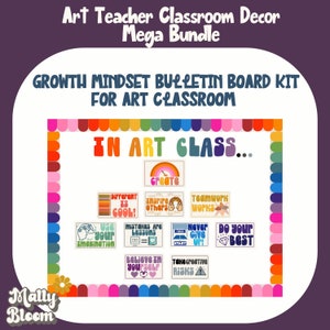 Rainbow Elements of Art Classroom Decor Bundleprinciples of - Etsy