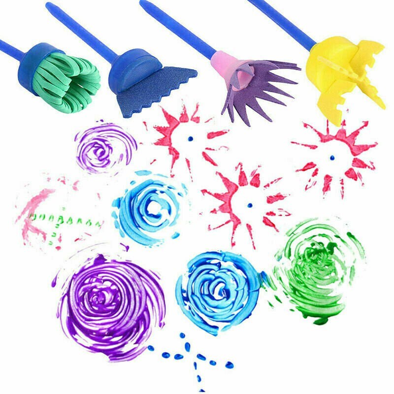 42 pcs Kids Paint Brushes Sponge Painting Brush Tool Set for Etsy