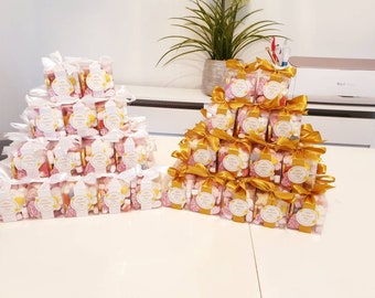 Sweet Cubes, sweet cones,  Personalised Party Favours - Wedding, Engagement, Birthday, Corporate, Christening, Communion- Any Occasion