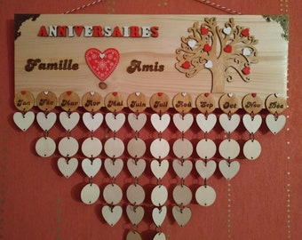 Memo Calendrier Anniversaire Etsy Memo Calendrier Anniversaire Etsy