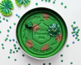 Plastilina sensorial con aroma a rana / Plastilina verde rana