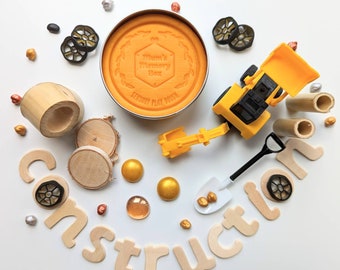 Kit sensorial de plastilina para construcción / Bolsa de sorpresas / Base sensorial para construcción