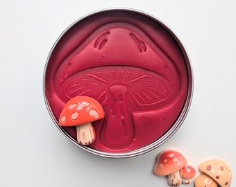 Plastilina sensorial con aroma de jardín de hadas / Plastilina de hongos / Juego sensorial / Plastilina de hongos venenosos