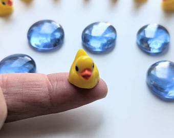 Patos de resina en miniatura / Juego de mundo pequeño / Mini pato / Juego de casa de muñecas