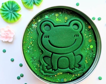 Plastilina sensorial con aroma a rana / Plastilina verde rana