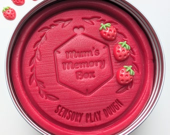 Plastilina sensorial con aroma a fresa roja / Plastilina de limón amarillo / Plastilina de frutas