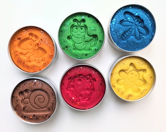 Plastilina sensorial con aroma a insectos / Plastilina de jardín / Plastilina de primavera