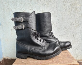 double buckle boots silver