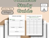College Study Planner: Digital Study Guide Template Bundle (Printable)