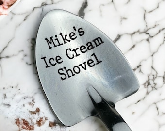 Personalized Ice Cream Shovel-Ice Cream Shovel for Dad- Custom Ice Cream Spoon-Name Engraved Spoon-Custom Engraving Spoon-Funny Gift for him