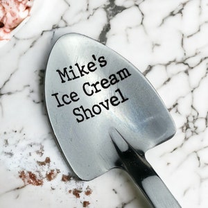 Personalized Ice Cream Shovel-Ice Cream Shovel for Dad- Custom Ice Cream Spoon-Name Engraved Spoon-Custom Engraving Spoon-Funny Gift for him