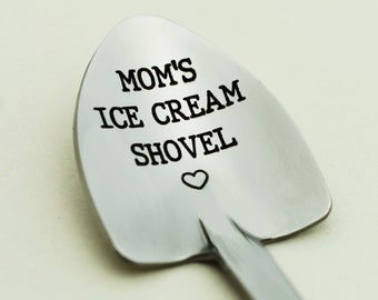 Personalized Ice Cream Shovel, Ice Cream Shovel for Mom, Unique Spoon for Ice Cream, Name Engraved Spoon, Custom Engraving Spoon