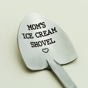 Personalized Ice Cream Shovel, Ice Cream Shovel for Mom, Unique Spoon for Ice Cream, Name Engraved Spoon, Custom Engraving Spoon