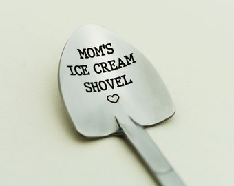 Personalized Ice Cream Shovel, Ice Cream Shovel for Mom, Unique Spoon for Ice Cream, Name Engraved Spoon, Custom Engraving Spoon