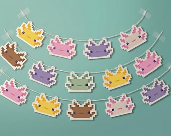 Guirnalda imprimible de cumpleaños con temática de videojuegos de videojuegos infantiles, ideal para fiestas infantiles.