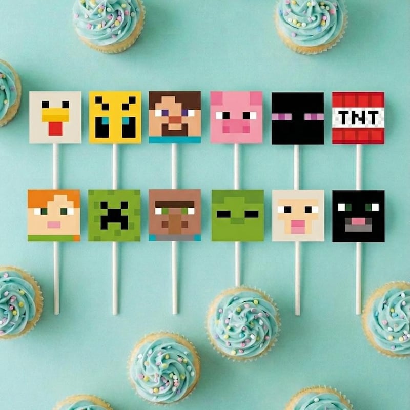 Mine Crafts Edible Image - Etsy UK
