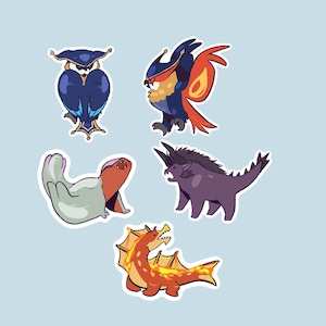 Monster Hunter Chibi Stickers
