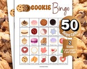 Cookie Bingo Game, Christmas Cookie Exchange Party Game, Cookie Baby Shower Games,Senior Bingo Night,Cookie Baking Contest Fundraiser Raffle