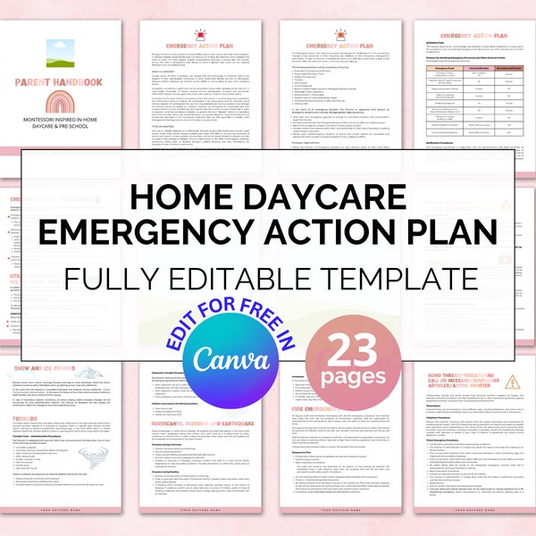 Daycare Emergency Plan, Childcare Emergency Plan Template, Emergency Plan of Action, Emergency Plan Evacuation, Emergency Preparedness