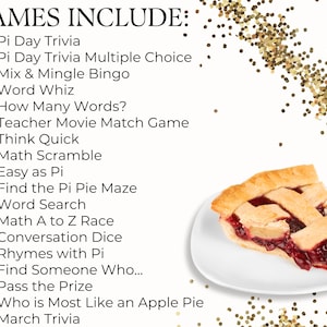 Pi Day Trivia Bundle,Printable Pi Day Games for Kids and Adults, Classroom Pi Day Activity, Pi Day Party Idea,Pi Day ideas for Math Teachers image 7