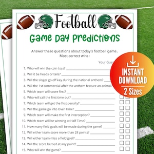 Juego de predicciones de fútbol, trivia sobre equipos deportivos, deportes de otoño e invierno, noche de juegos en familia, adivina el resultado con temática de fútbol, actividad de fiesta en un pub