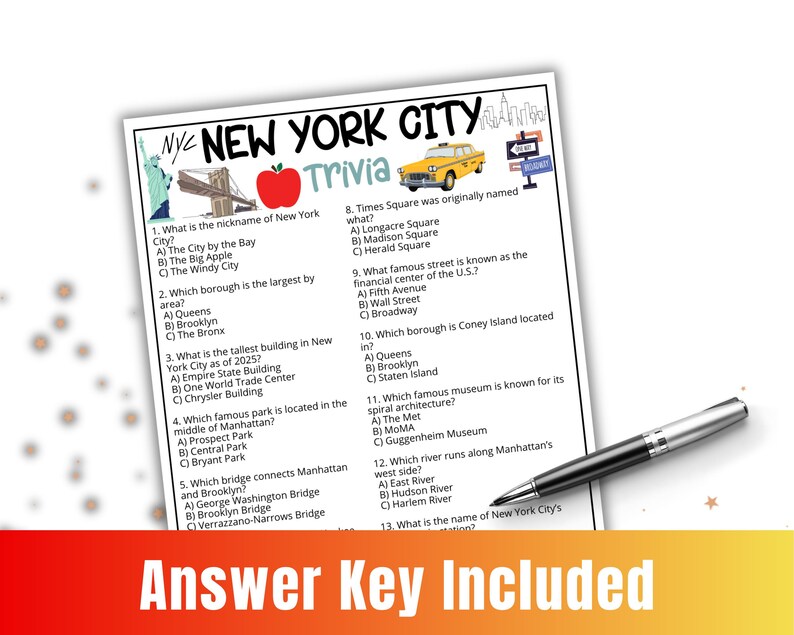 New York City Trivia Questions And Answers