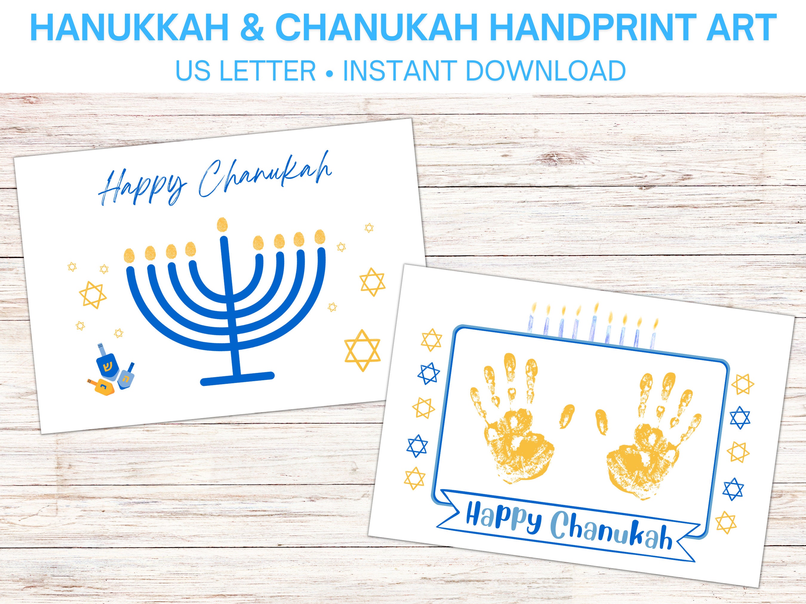 Hanukkah hotsell handprint crafts