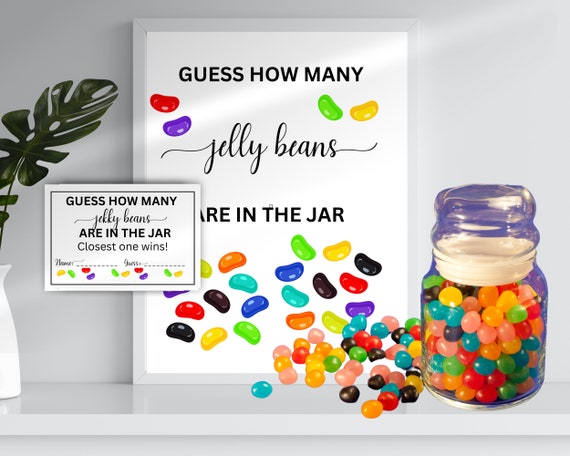 Baby shower jelly bean game sales