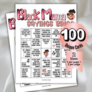 Black Mothers Bingo - Etsy