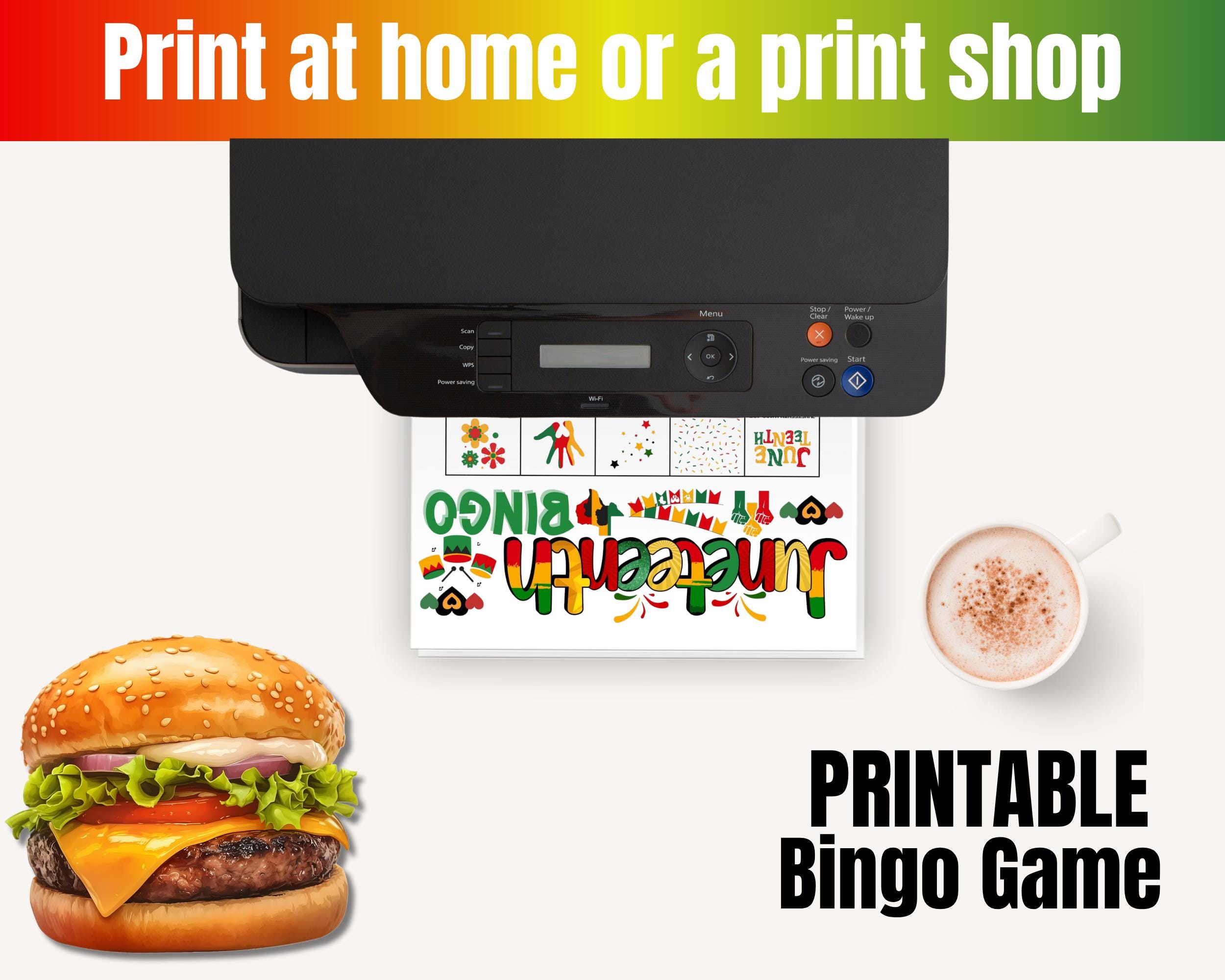 Afrocentric Raffle Juneteenth Bingo Game,black Culture Games,african American Celebration ...