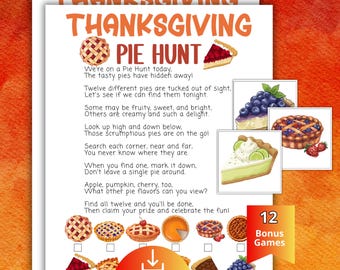 Turkey Scavenger Hunt, Thanksgiving Treasure Hunt, Indoor Fall Autumn Fun for Kids Toddlers,Indoor Scavenger Hunt,Daycare Preschool Activity