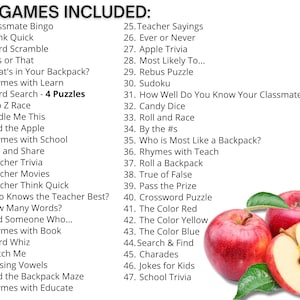 Back to School Games Bundle, Elementary School Games, First Day of School Icebreakers, First Day of School Activity, Middle School Games image 12
