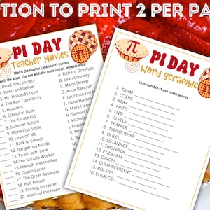 Pi Day Trivia Bundle,Printable Pi Day Games for Kids and Adults, Classroom Pi Day Activity, Pi Day Party Idea,Pi Day ideas for Math Teachers image 5
