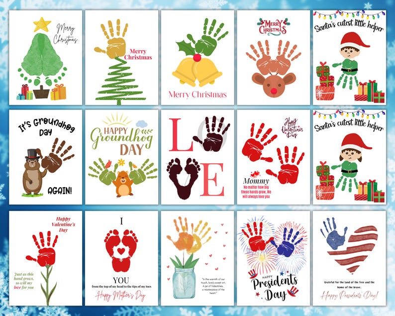 Winter Handprint Craft for Kids,christmas Handprint Art,toddler Finger ...