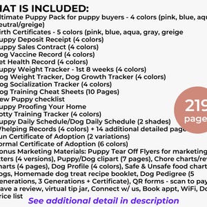 Editable Puppy Breeder Starter Kit Templates, Dog Training Handbook for Breeders, Puppy Breeder Forms, Canva Templates for dog businesses image 6