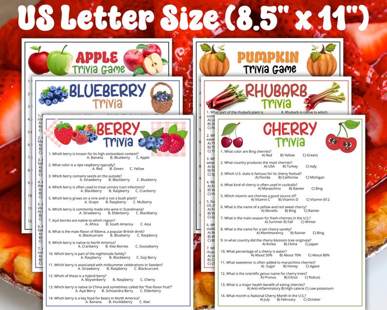 Pie Game Bundle, 27 Games, Christmas Games, Thanksgiving Games, Christmas Printable, Pie Contest, Holiday Party Game, Pie Night Party,Pi Day image 6